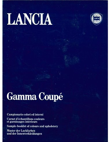 1980 LANCIA GAMMA COUPE COLOURS & INTERIOR BROCHURE