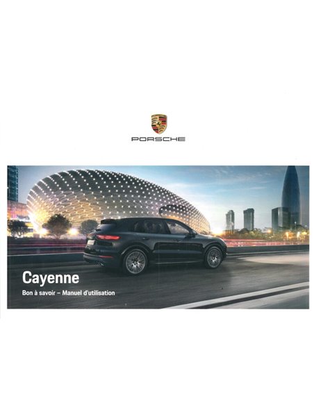 2019 PORSCHE CAYENNE OWNERS MANUAL FRENCH