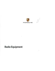 2020 PORSCHE RADIO EQUIPMENT BETRIEBSANLEITUNG