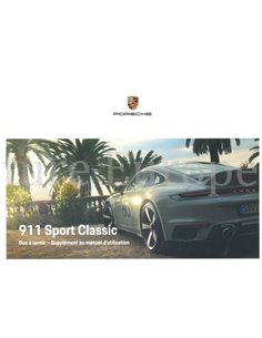 2022 PORSCHE 911 SPORT CLASSIC ANLAGE BETRIEBSANLEITUNG FRANZÖSISCH