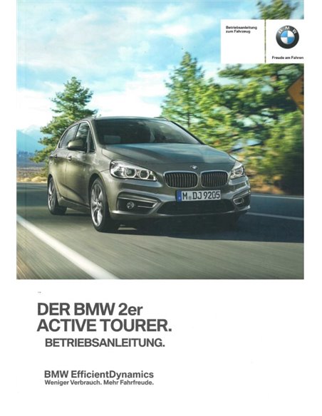 2016 BMW 2 SERIE ACTIVE TOURER INSTRUCTIEBOEKJE DUITS