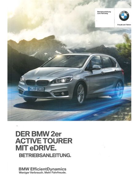 2016 BMW 2 SERIE ACTIVE TOURER INSTRUCTIEBOEKJE DUITS