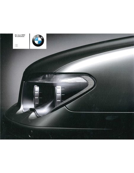 2001 BMW 7 SERIE BROCHURE DUITS