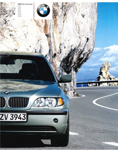 2001 BMW 3 SERIES BROCHURE GERMAN