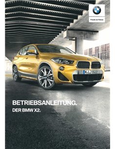 2019 BMW X2 BETRIEBSANLEITUNG DEUTSCH
