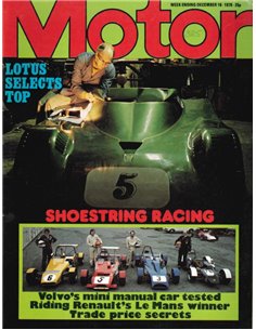 1978 MOTOR MAGAZINE DECEMBER 16 ENGLISH