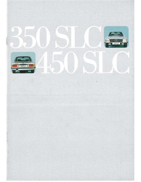1973 MERCEDES BENZ SLC BROCHURE GERMAN