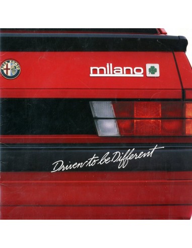 1987 ALFA ROMEO MILANO BROCHURE ENGELS USA
