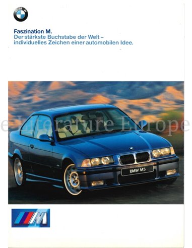 1998 BMW M BROCHURE GERMAN
