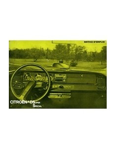 1971 CITROEN DS SUPER SPECIAL INSTRUCTIEBOEKJE FRANS
