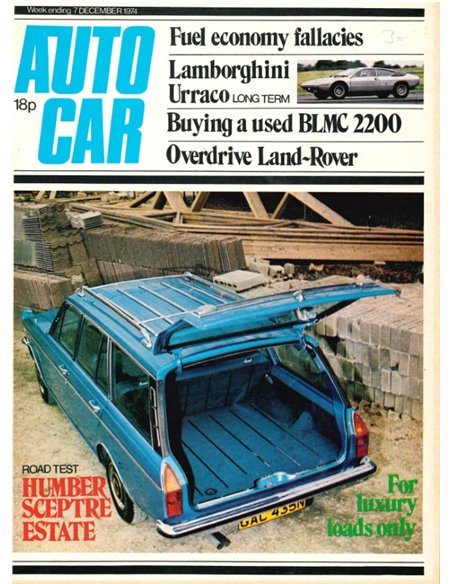 1974 AUTOCAR MAGAZINE 4076 ENGELS