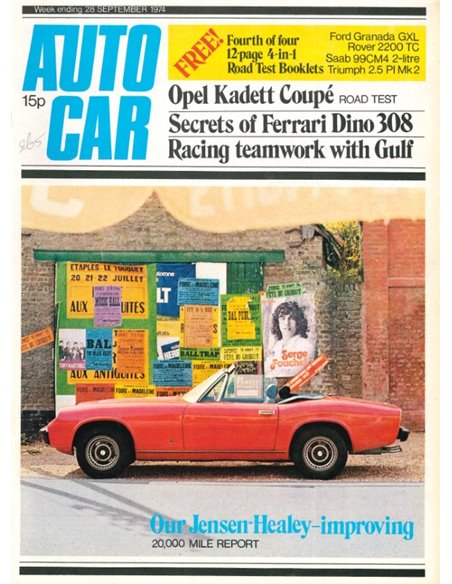 1974 AUTOCAR MAGAZINE 4066 ENGELS