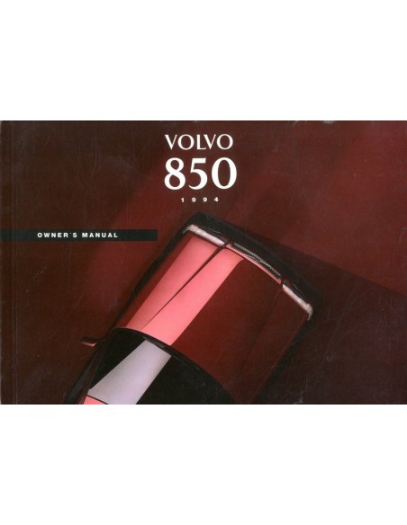 1994 VOLVO 850 OWNERS MANUAL ENGLISH