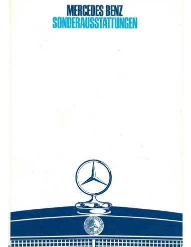 1968 MERCEDES BENZ RANGE BROCHURE GERMAN