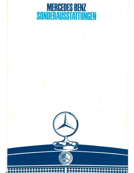 1968 MERCEDES BENZ RANGE BROCHURE GERMAN