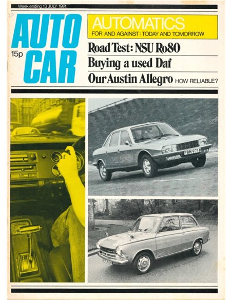 1974 AUTOCAR MAGAZIN 4055 ENGLISCH