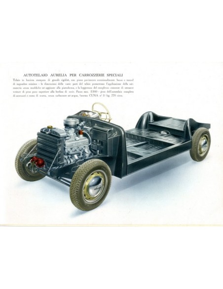 1951 LANCIA AURELIA B10 BROCHURE