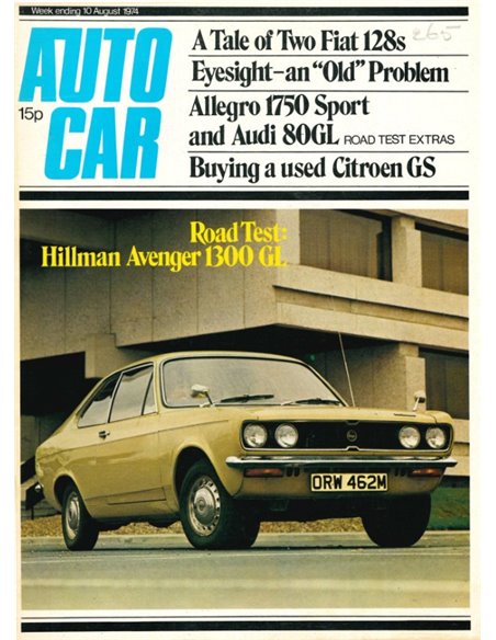 1974 AUTOCAR MAGAZIN 4059 ENGLISCH