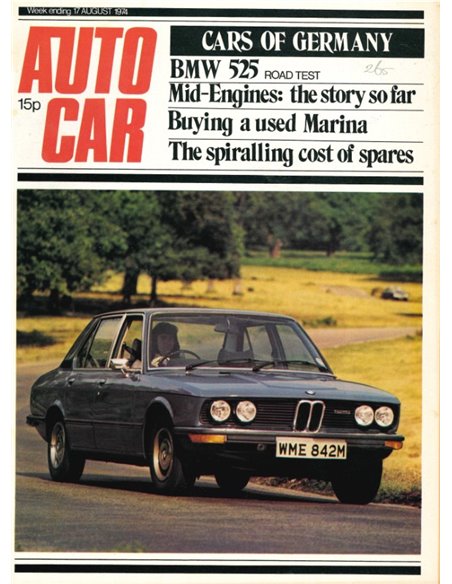 1974 AUTOCAR MAGAZINE 4060 ENGELS