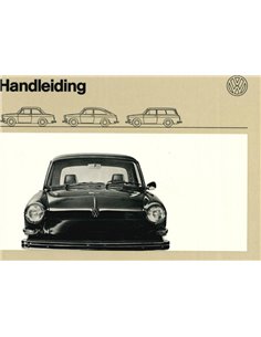 1971 VOLKSWAGEN 1600 INSTRUCTIEBOEKJE NEDERLANDS
