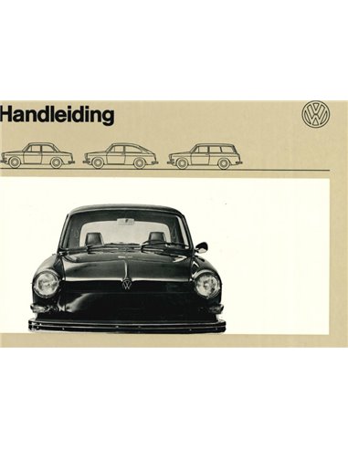 1971 VOLKSWAGEN 1600 INSTRUCTIEBOEKJE NEDERLANDS