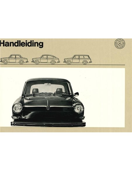 1971 VOLKSWAGEN 1600 BETRIEBSANLEITUNG NIEDERLÄNDISCH