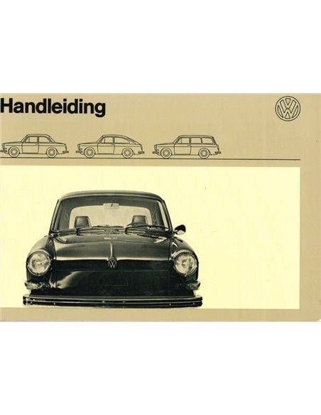 1970 VOLKSWAGEN 1600 BETRIEBSANLEITUNG NIEDERLÄNDISCH