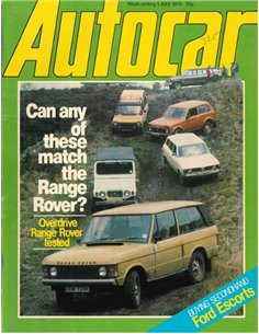 1978 AUTOCAR MAGAZINE 4260 ENGLISH 