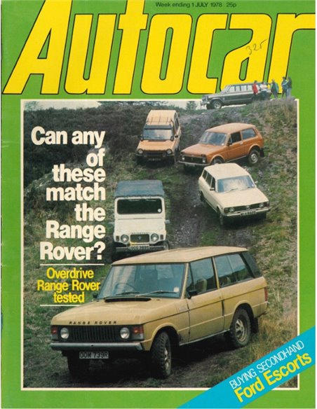 1978 AUTOCAR MAGAZINE 4260 ENGLISH 