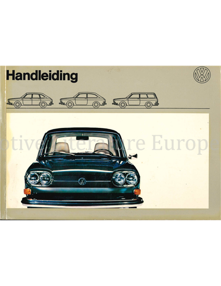 1973 VOLKSWAGEN 411 E INSTRUCTIEBOEK NEDERLANDS