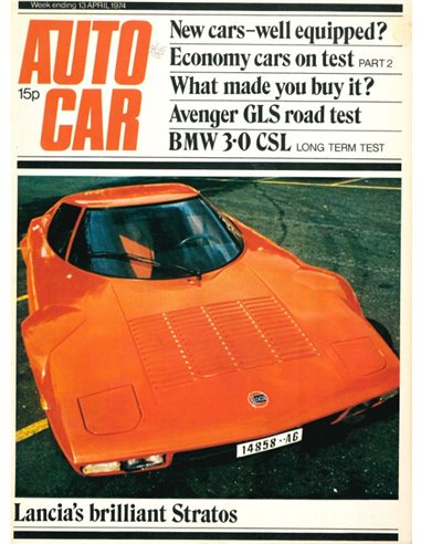 1974 AUTOCAR MAGAZINE 4043 ENGLISH 