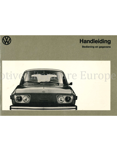 1973 VOLKSWAGEN 412E OWNERS MANUAL GERMAN