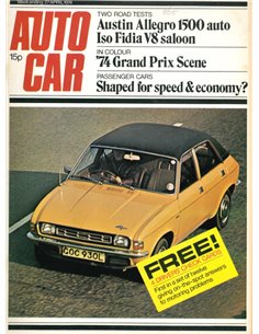 1974 AUTOCAR MAGAZINE 4045 ENGELS