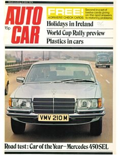 1974 AUTOCAR MAGAZINE 4046 ENGLISH 