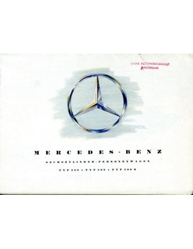 1954 MERCEDES BENZ PROGRAMMA BROCHURE DUITS