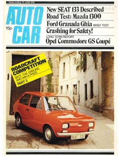 1974 AUTOCAR MAGAZINE 4052 ENGLISH 