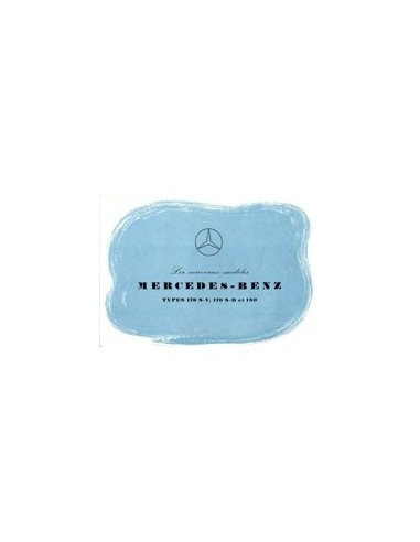 1953 MERCEDES BENZ PROGRAMMA BROCHURE FRANS