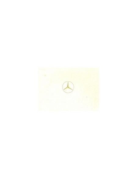 1952 MERCEDES BENZ TYPE 300 BROCHURE ENGELS