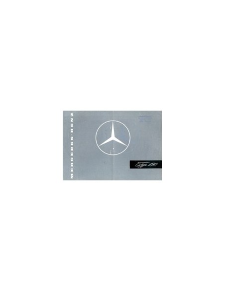 1957 MERCEDES BENZ 190 BROCHURE DUITS
