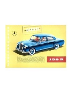 1958 MERCEDES BENZ 190D BROCHURE DUITS