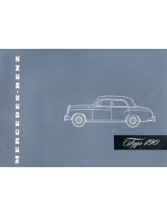 1956 MERCEDES BENZ 190 BROCHURE DUITS