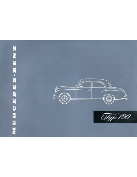 1956 MERCEDES BENZ 190 BROCHURE DUITS
