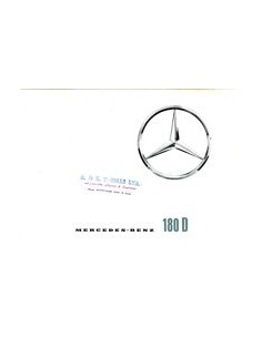 1960 MERCEDES BENZ 180D BROCHURE ENGELS