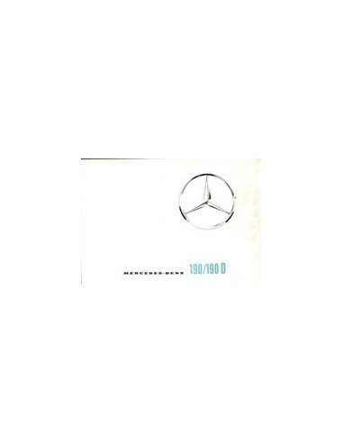 1962 MERCEDES BENZ 190 & 190D BROCHURE DUITS