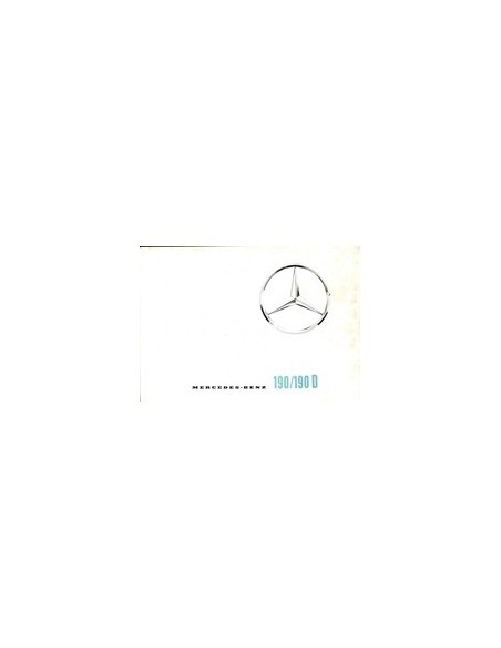 1962 MERCEDES BENZ 190 & 190D BROCHURE DUITS