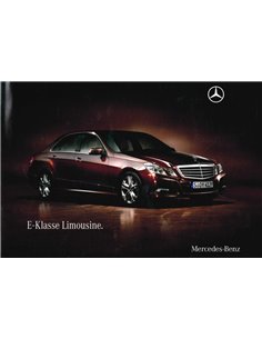 2009 MERCEDES BENZ E-KLASSE SEDAN BROCHURE DUITS