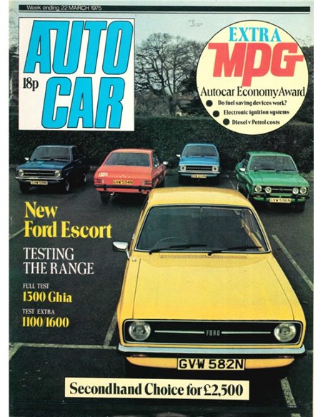 1975 AUTOCAR MAGAZINE 4091 ENGELS