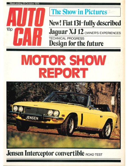 1974 AUTOCAR MAGAZIN 4070 ENGLISCH