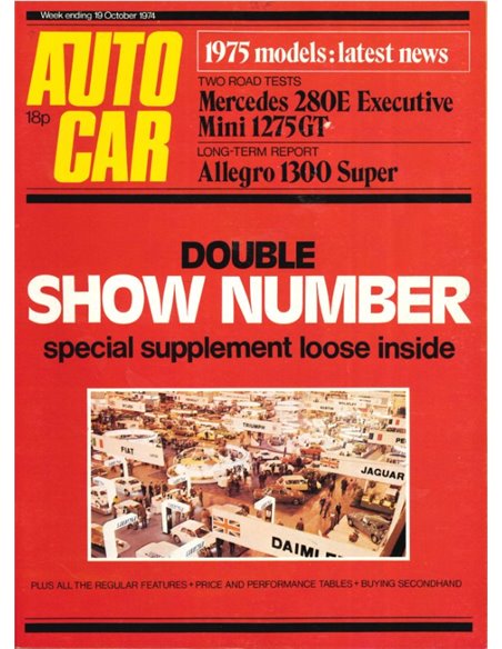 1974 AUTOCAR MAGAZIN 4069 ENGLISCH