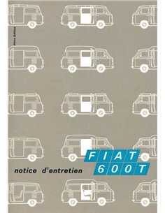 1969 FIAT 600 T OWNERS MANUAL FRENCH